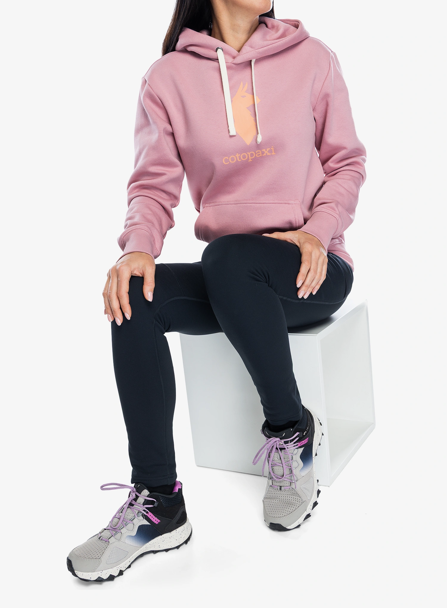 Hoodie Damen Cotopaxi Llama Pullover Hoodie - rose
