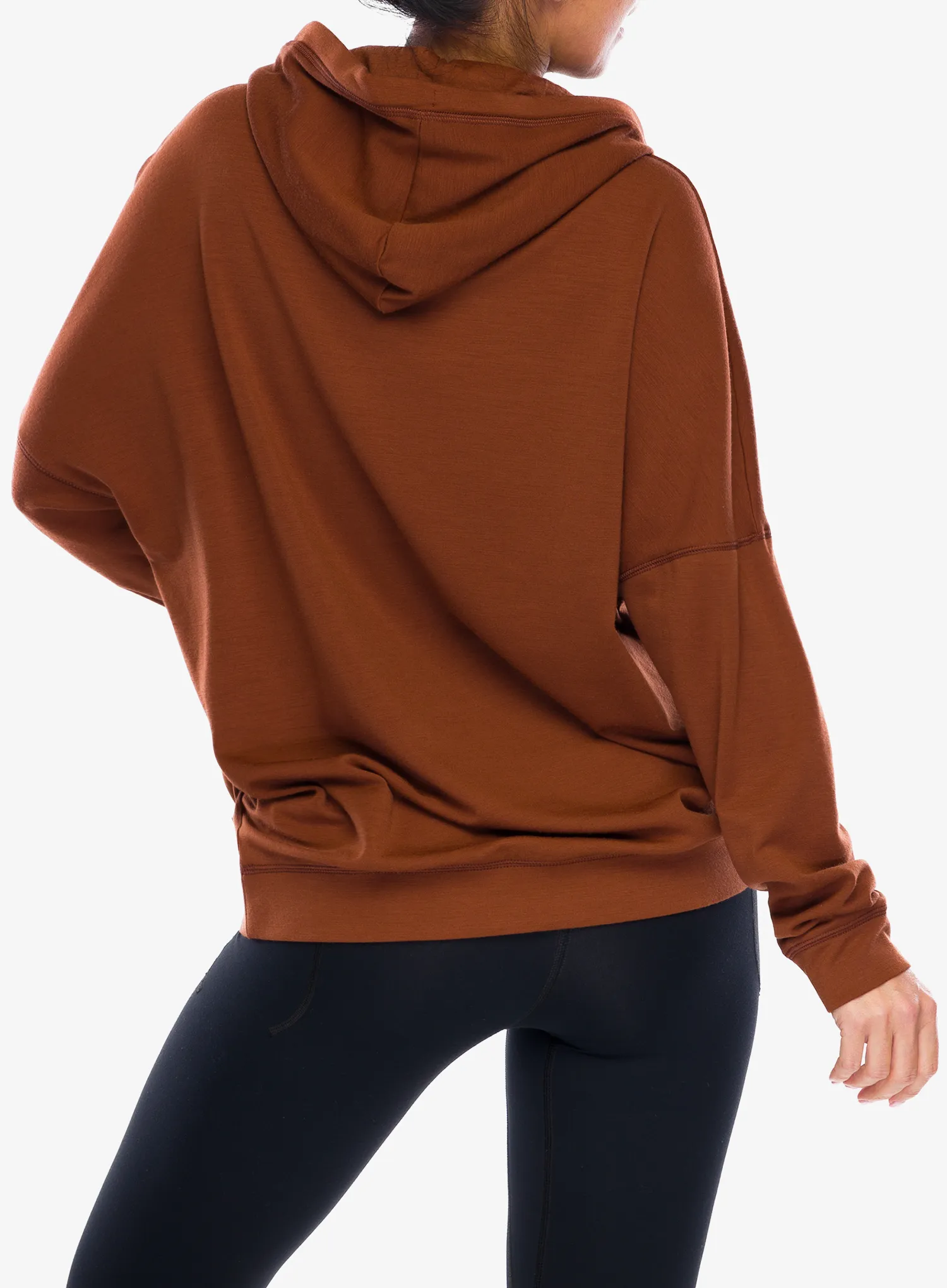 Hoodie Damen Super.natural Snow Cat Hoodie - horn brown/various