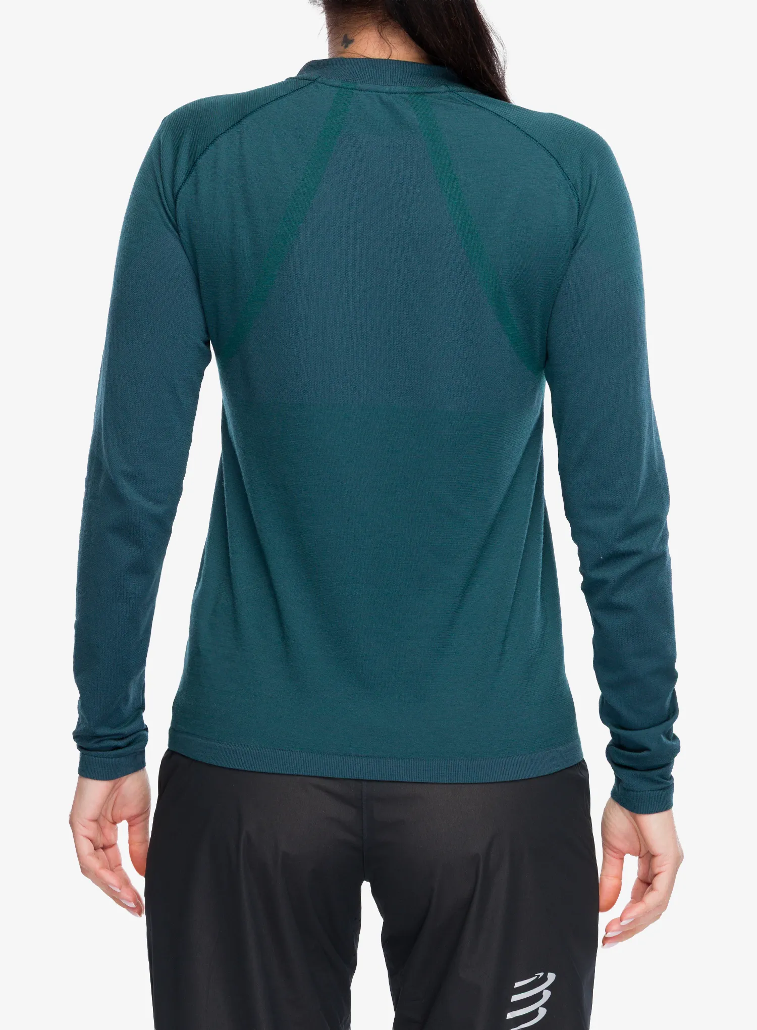 Laufshirt langarm Damen Compressport Trail HZ LS Tshirt W - stargazer