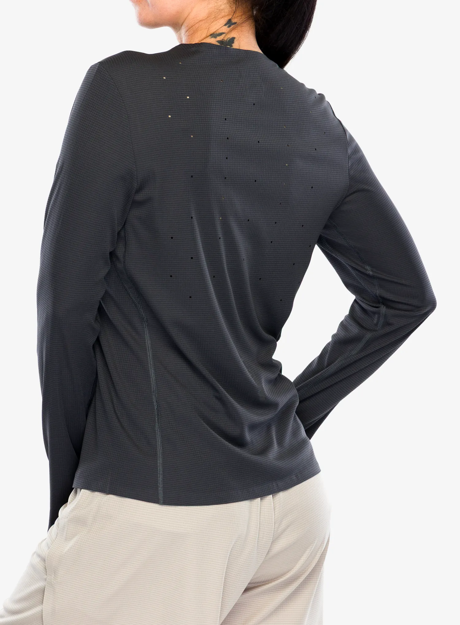 Laufshirt langarm Damen Inov-8 Airlite Pro Long Sleeve T-Shirt - black