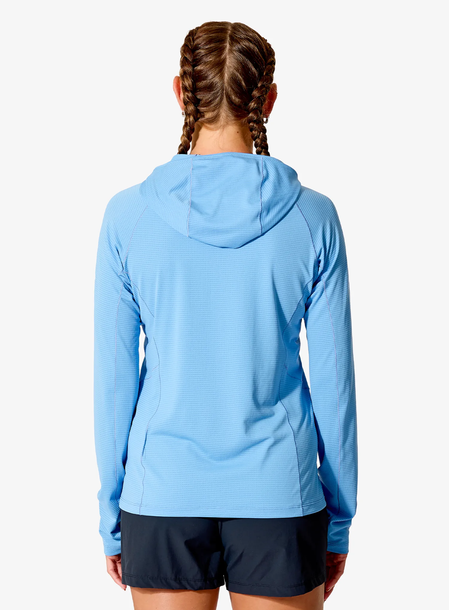 Laufshirt langarm Damen Rab Sonic Hoody - bluebird