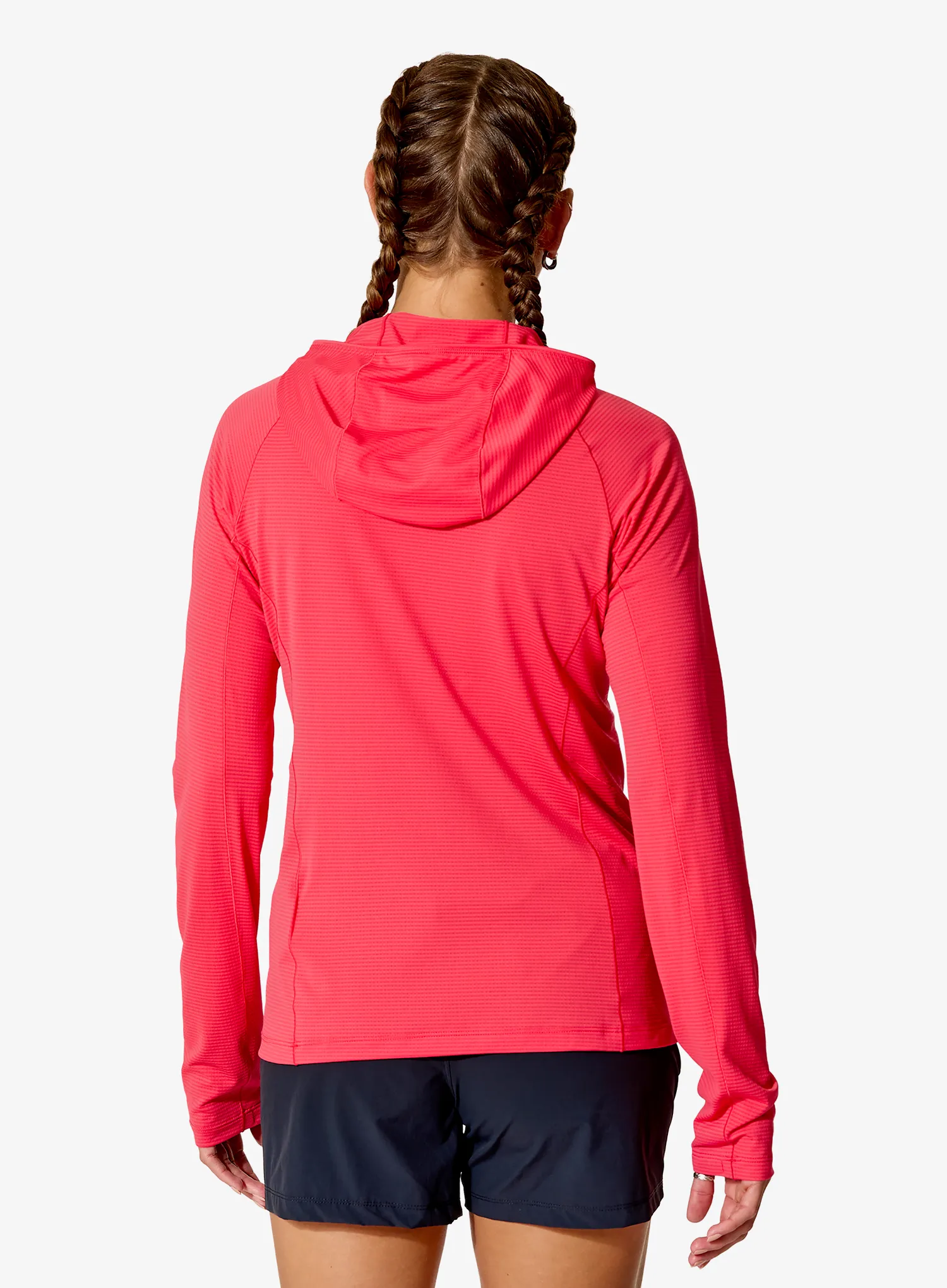 Laufshirt langarm Damen Rab Sonic Hoody - hibiscus