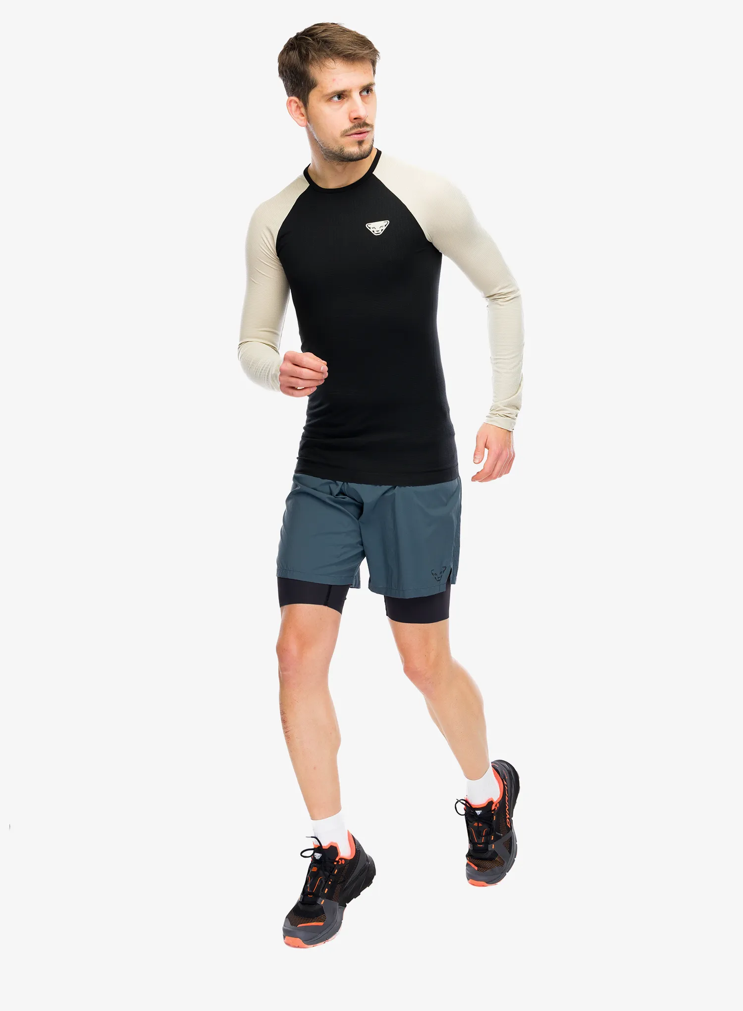 Laufshirt Herren Langarm Dynafit Ultra S-Tech L/S Tee - overcast