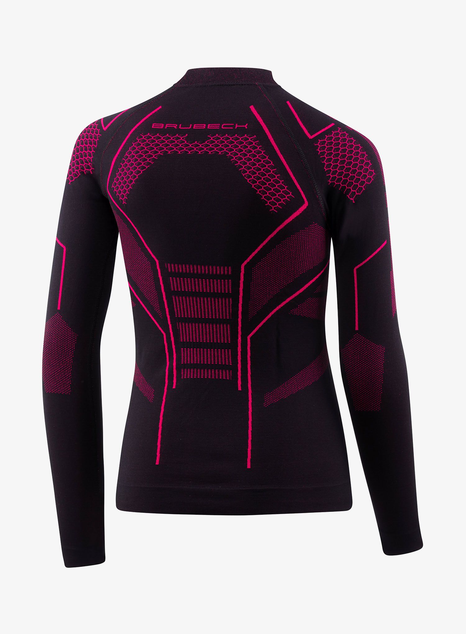 Longsleeve Kinder Brubeck Thermo Junior - black/fuchsia
