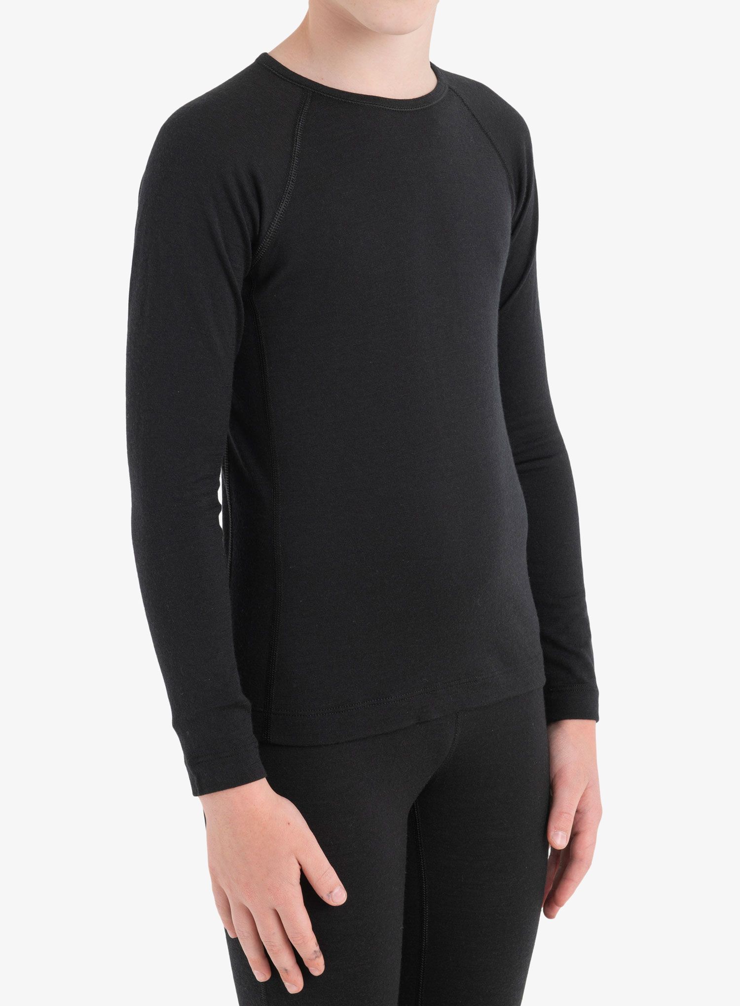 Longsleeve Kinder Icebreaker Kids 200 Oasis LS Crewe - black