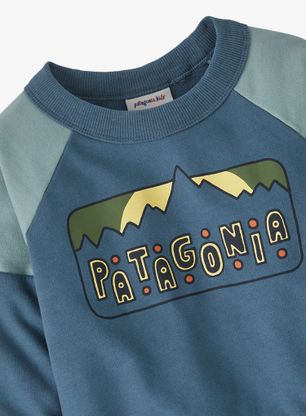 Longsleeve Kinder Patagonia Baby Crew Sweatshirt - dancing dawn utility blue