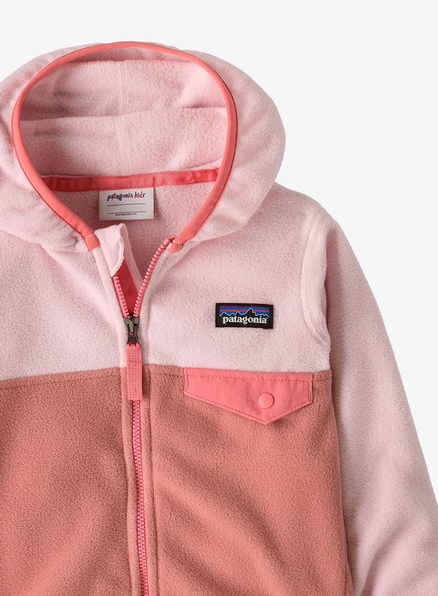 Longsleeve Kinder Patagonia Baby Micro D Snap-T Jacket - moment pink