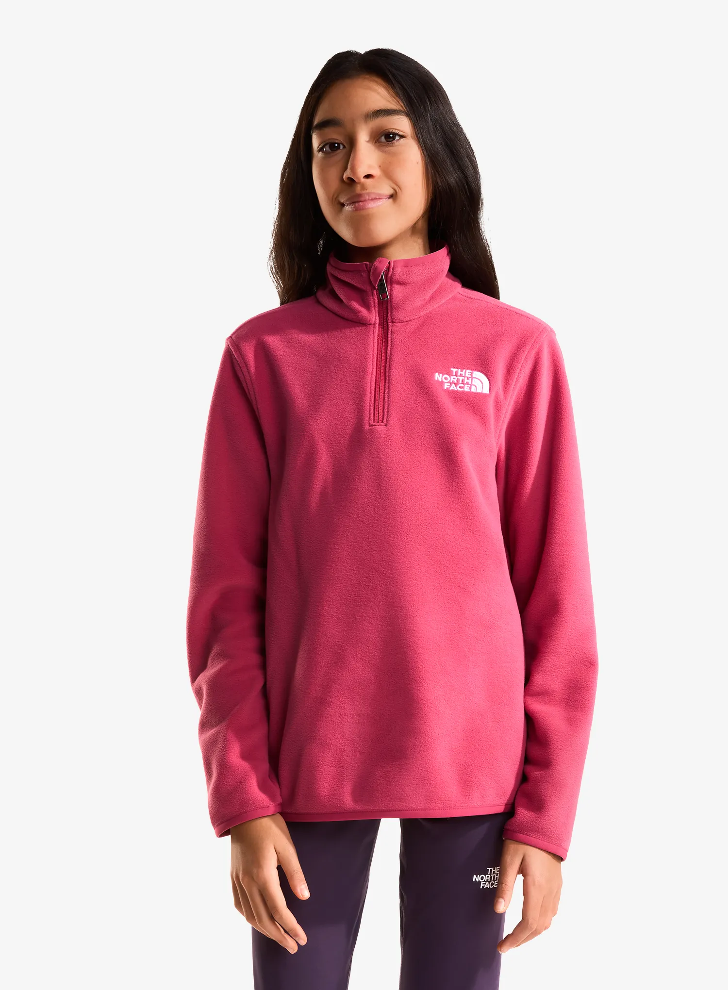 Longsleeve Kinder The North Face Glacier 1/4 Zip Pullover - fermented clay