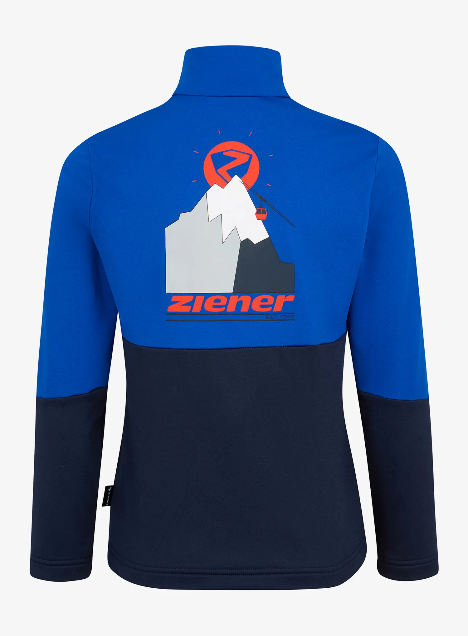 Longsleeve Kinder Ziener Jarps Midlayer - dark navy
