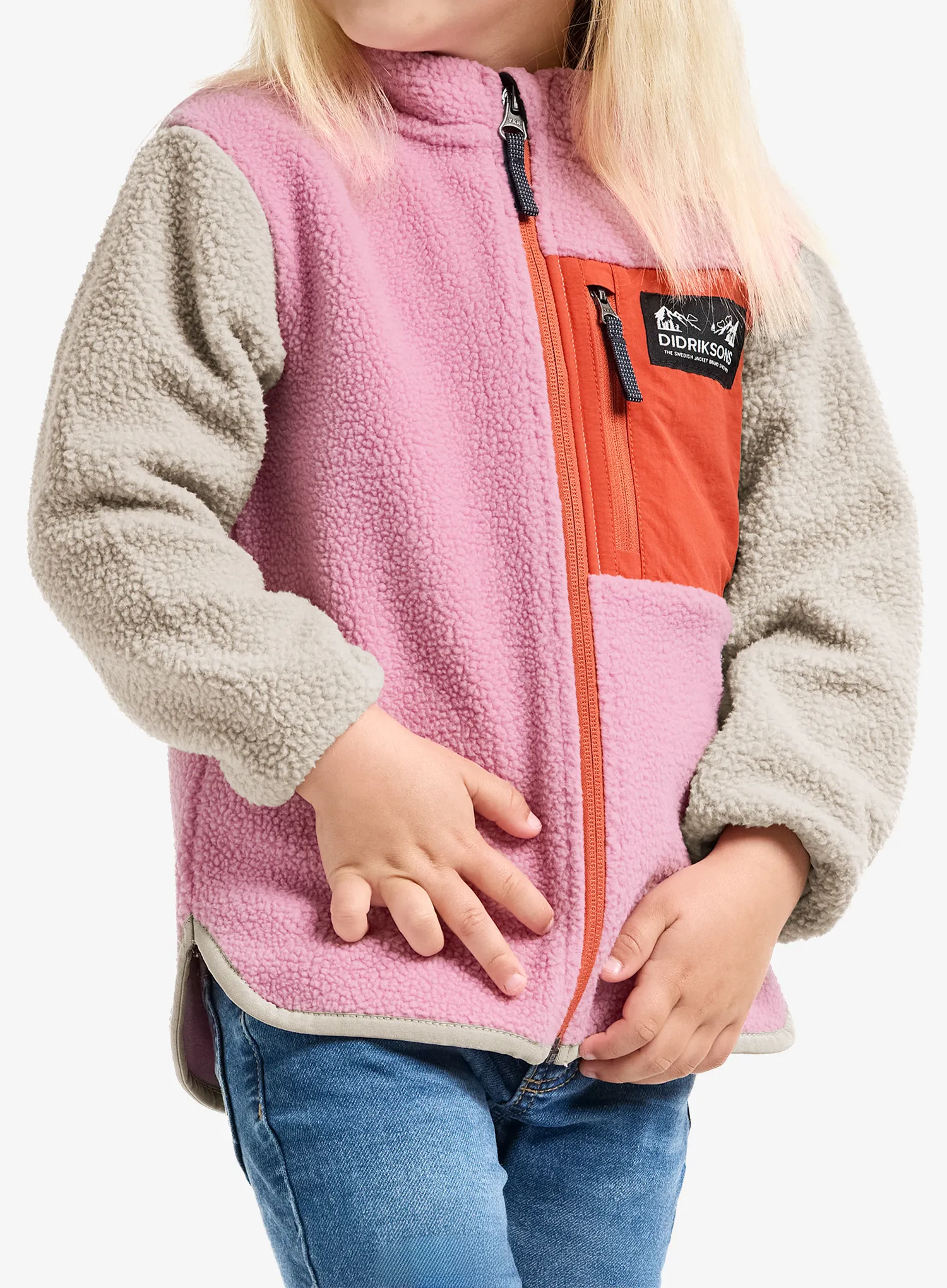 Longsleeve Mädchen Didriksons Anten Fullzip - light heather pink