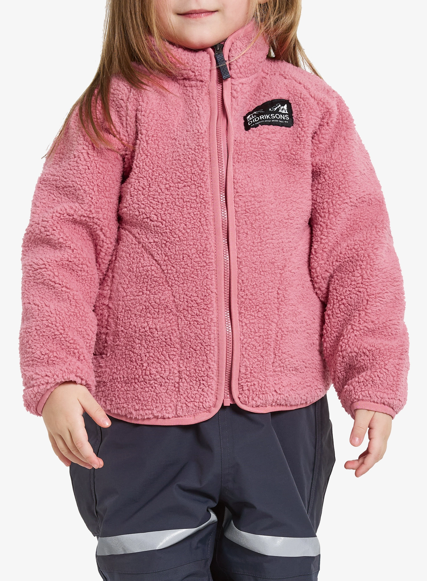 Longsleeve Mädchen Didriksons Gibbs Fullzip 2 - heather pink