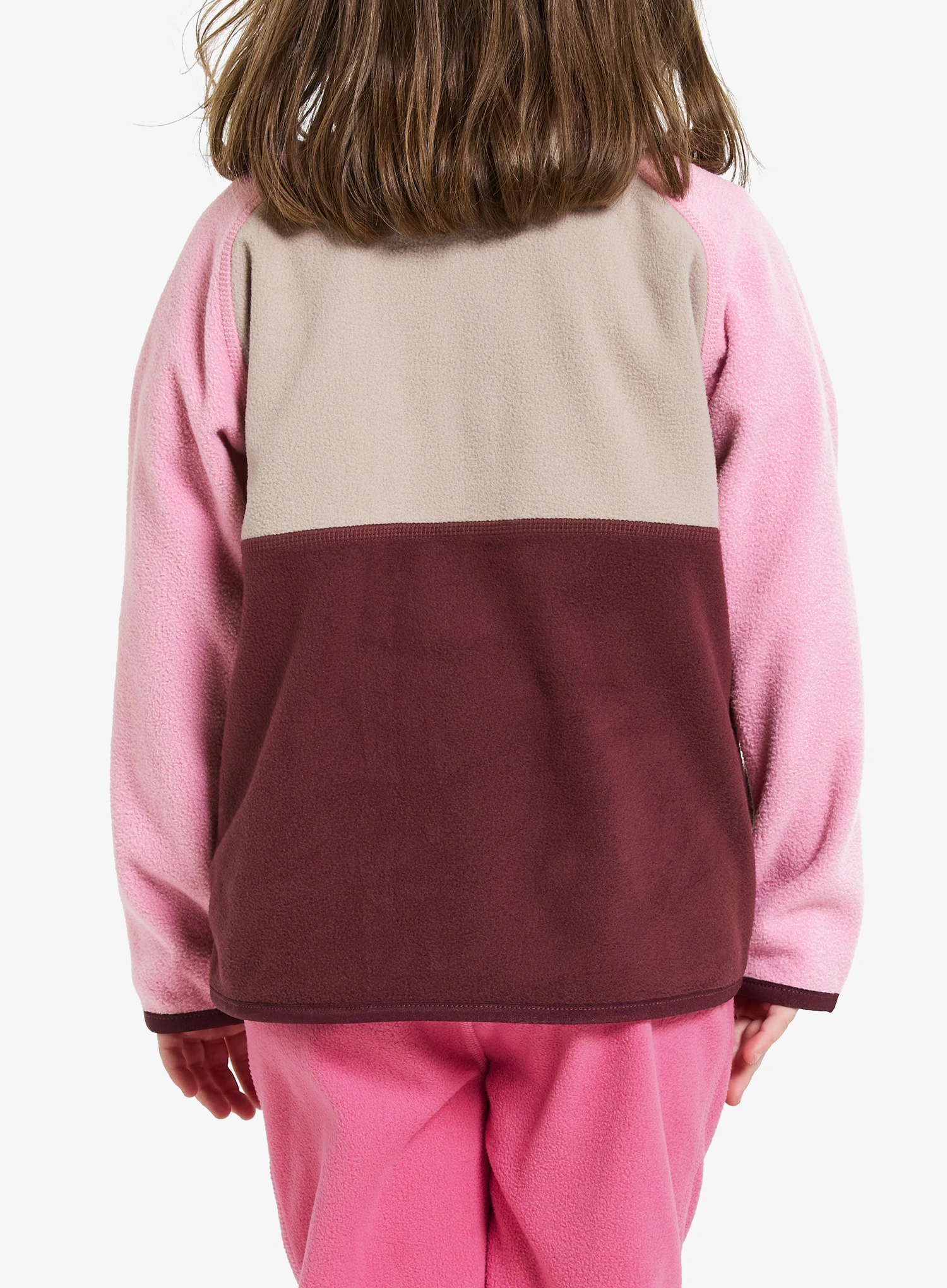 Longsleeve Mädchen Didriksons Monte Half Button 4 - anemon red