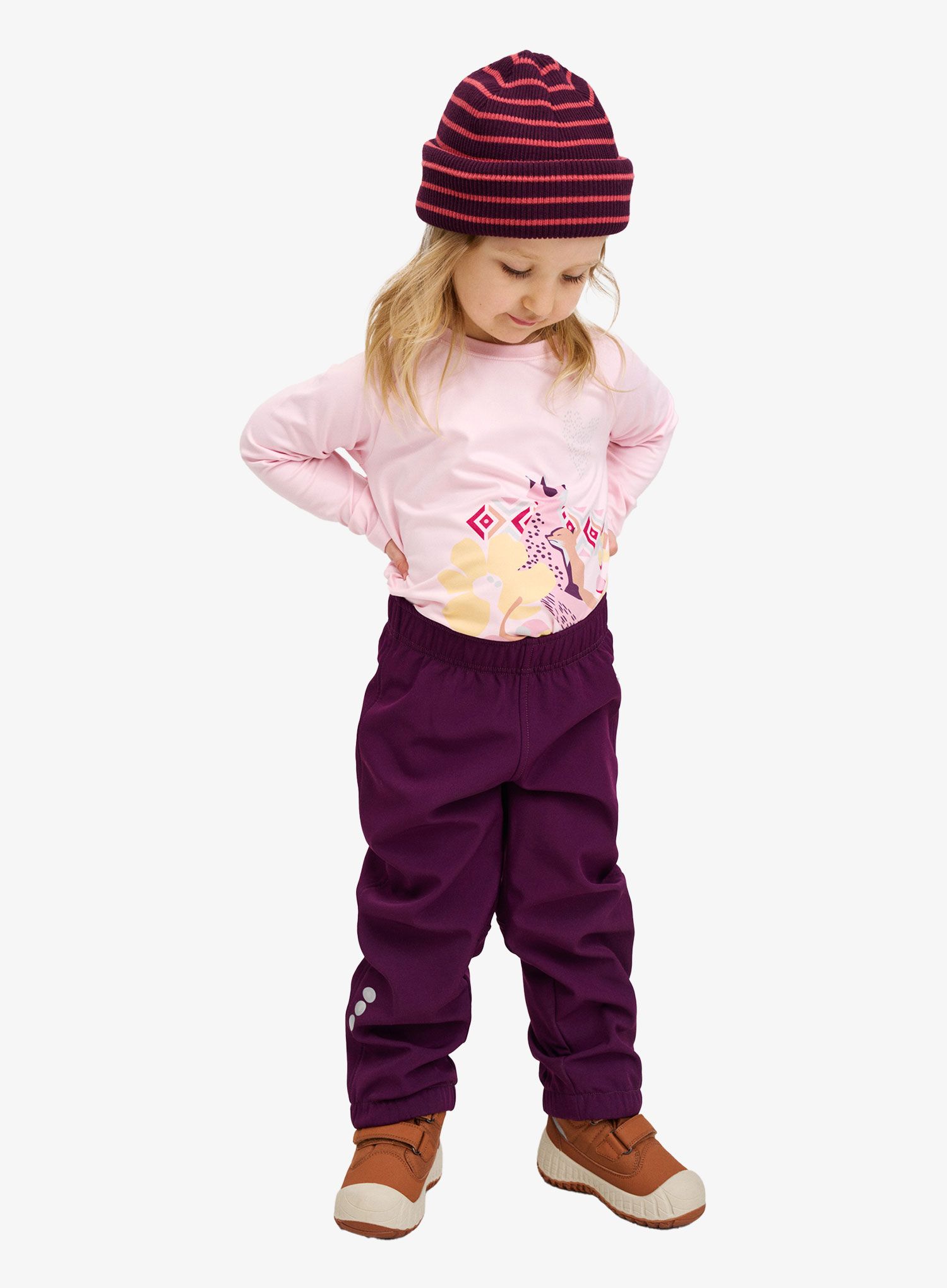Longsleeve Mädchen Reima Kouluun - pale rose
