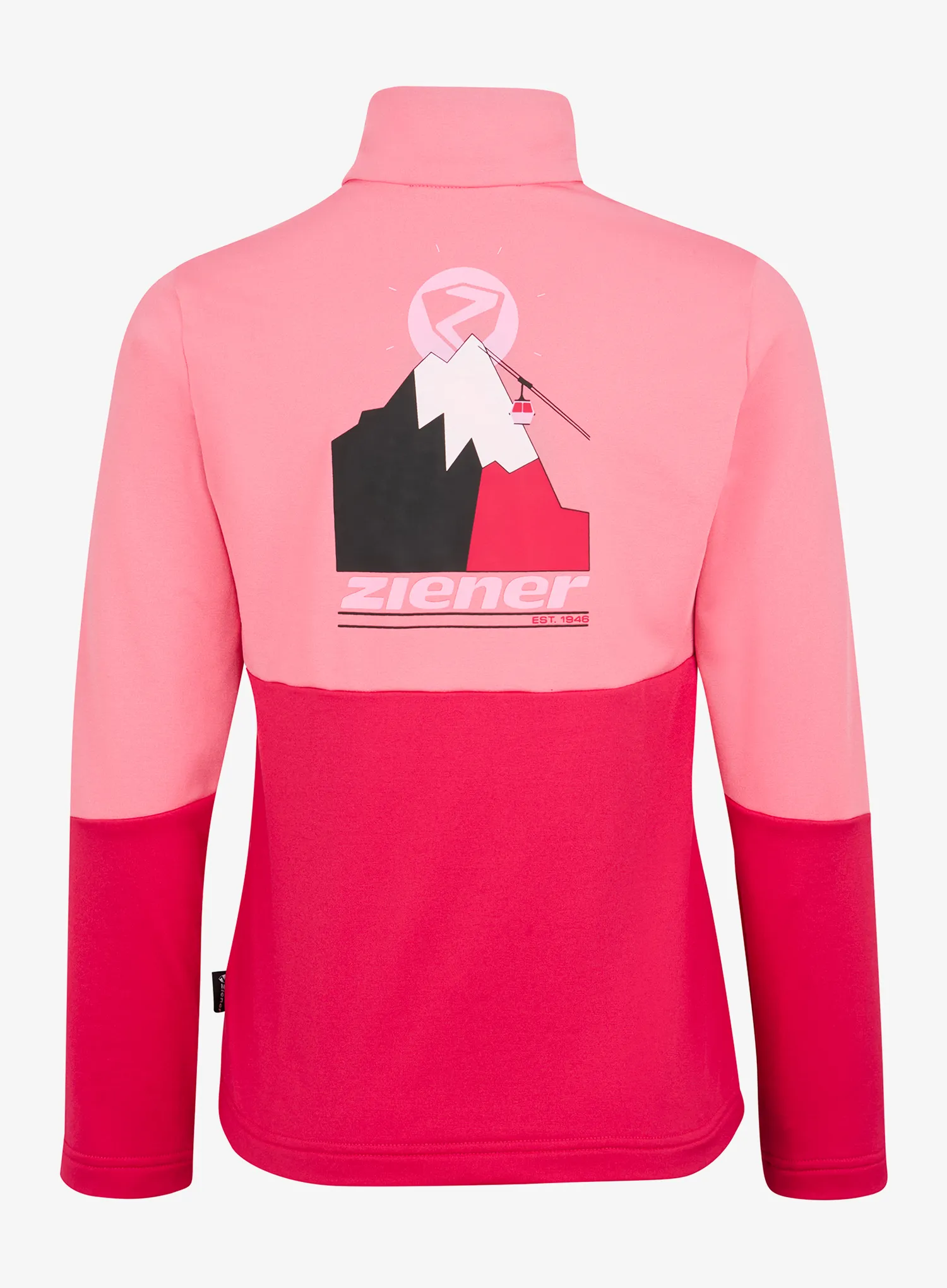 Longsleeve Mädchen Ziener Jarps Midlayer - pink