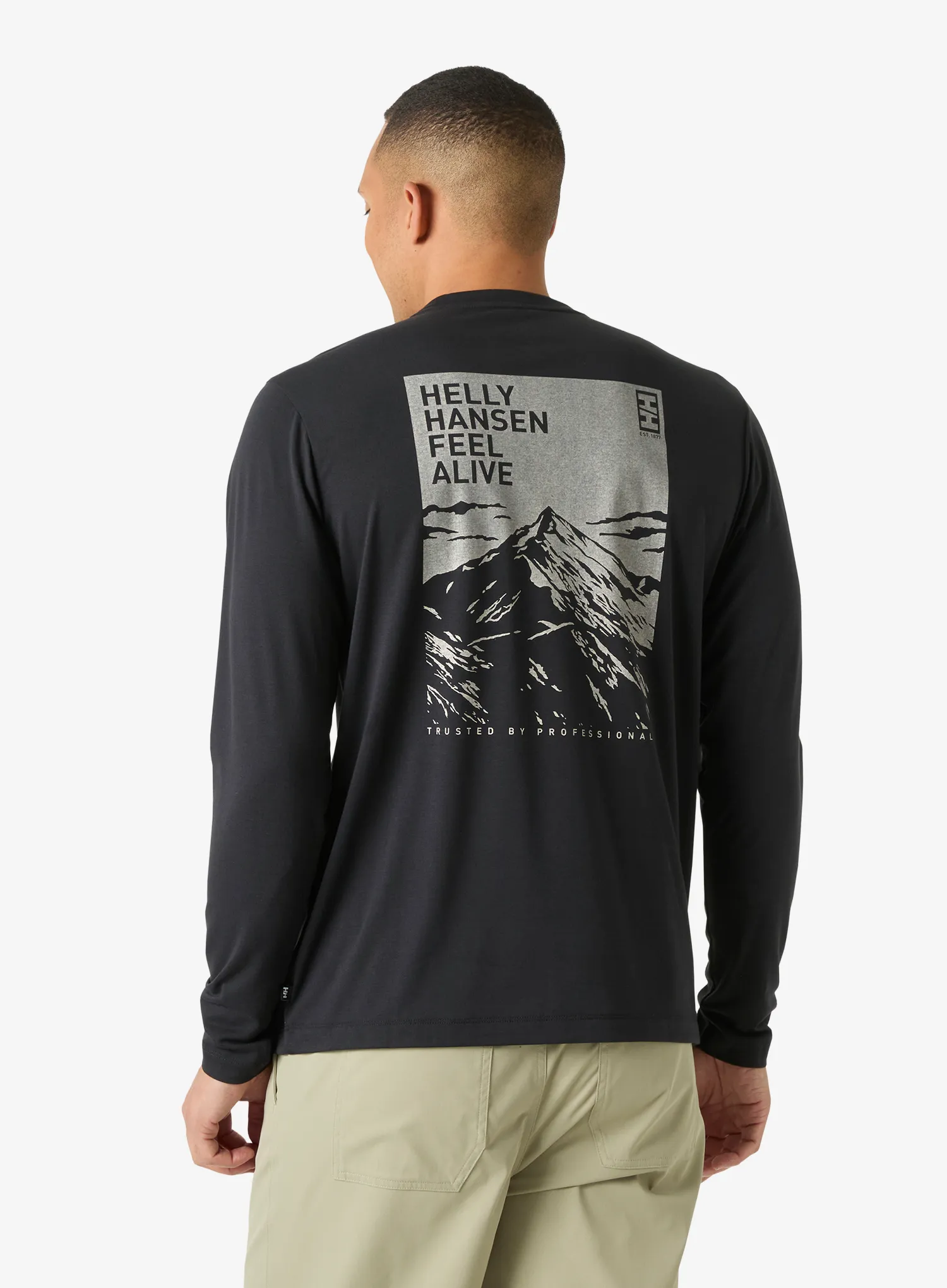 Pullover Helly Hansen Skog Graphic LS Tee - black