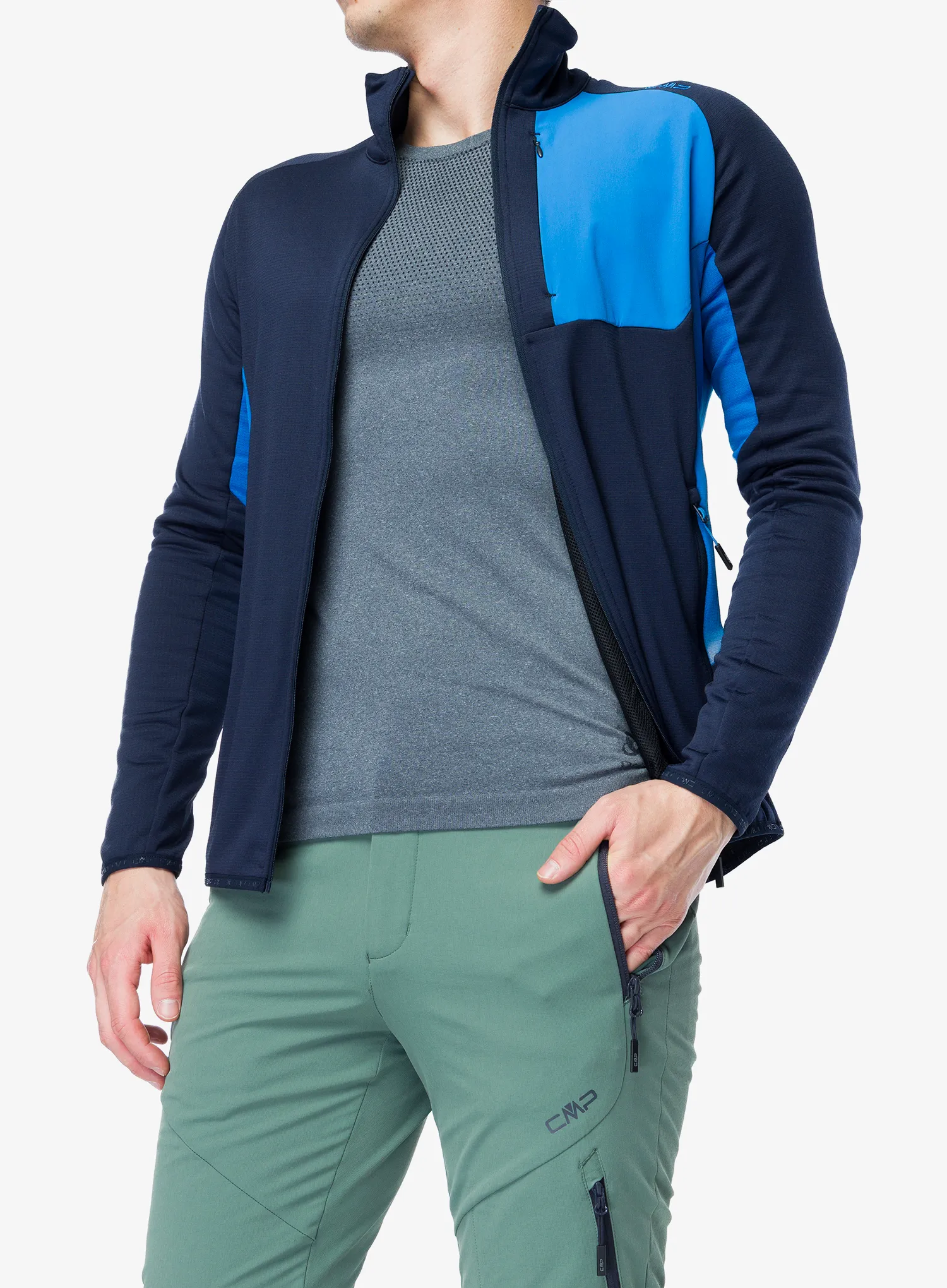 Fleecepullover CMP Fylox - black blue