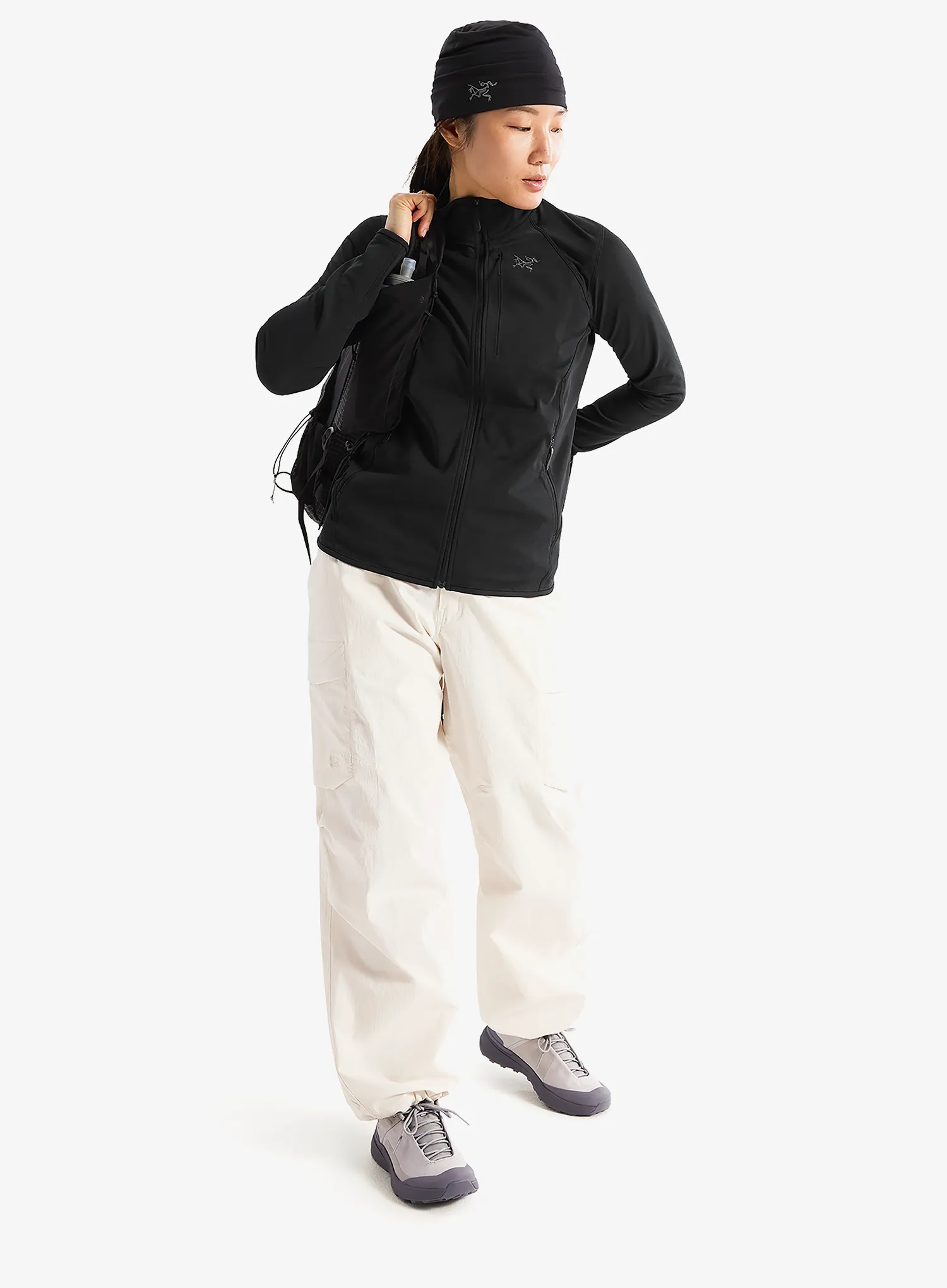 Fleecepullover Damen Arcteryx Delta Jacket - black