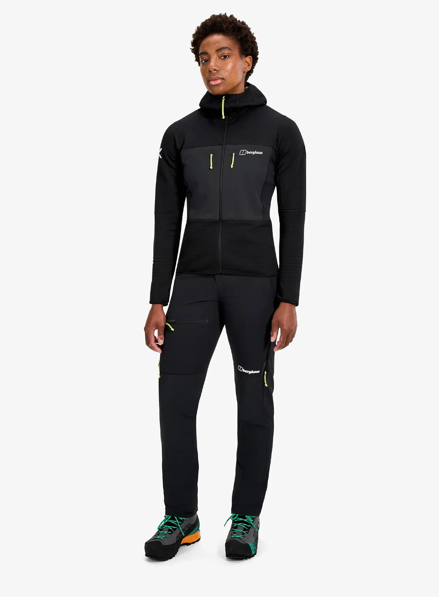 Fleecepullover Damen Berghaus MTN Guide MW Hoody - blk