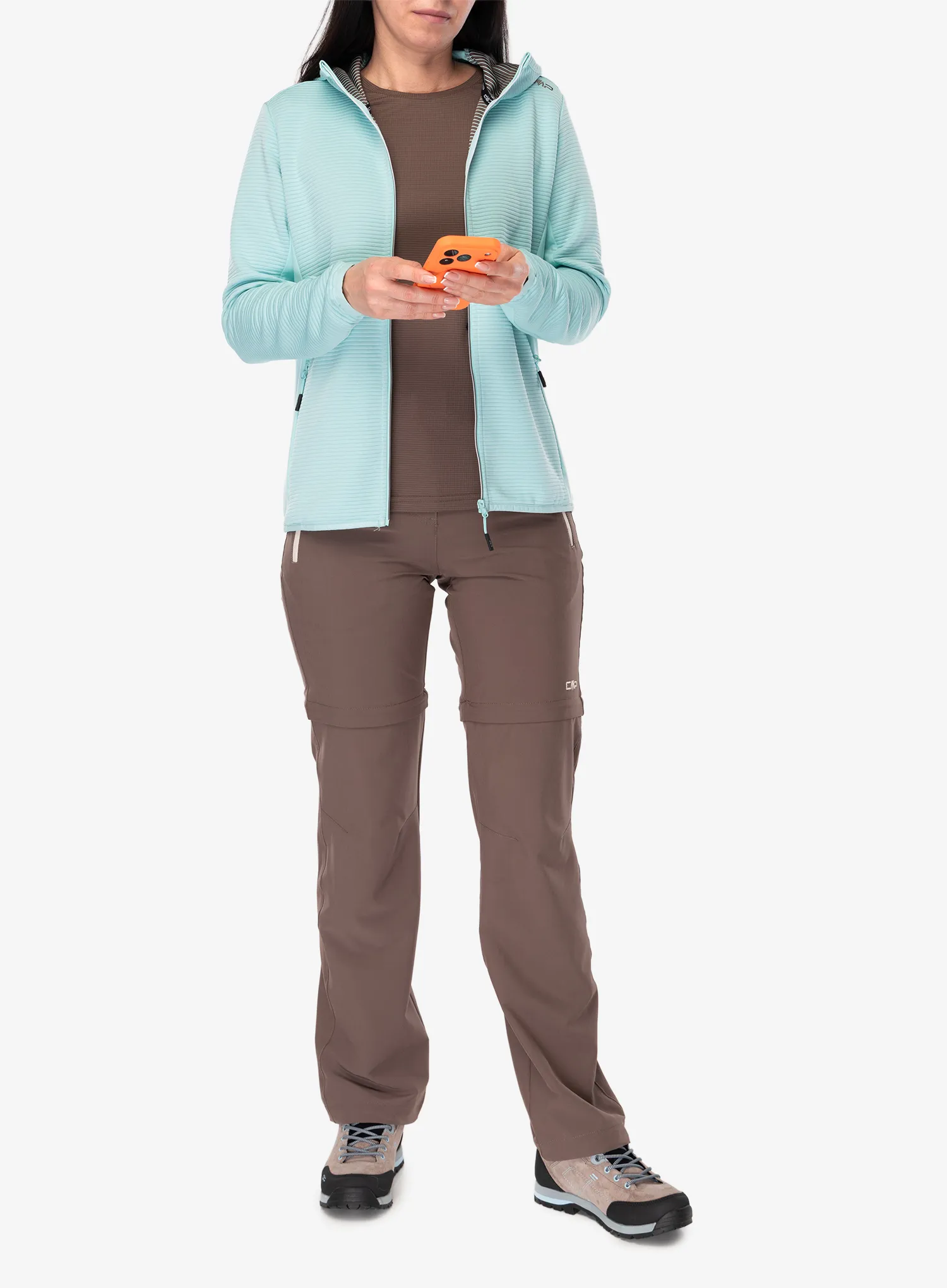Fleecepullover Damen CMP Glentra Jacket - lagoon