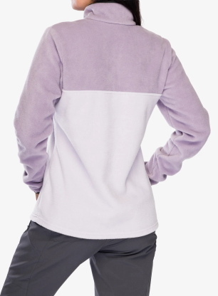 Fleecepullover Damen Columbia Benton Springs Half Snap Pull Over II - pearl/shale purple/shark