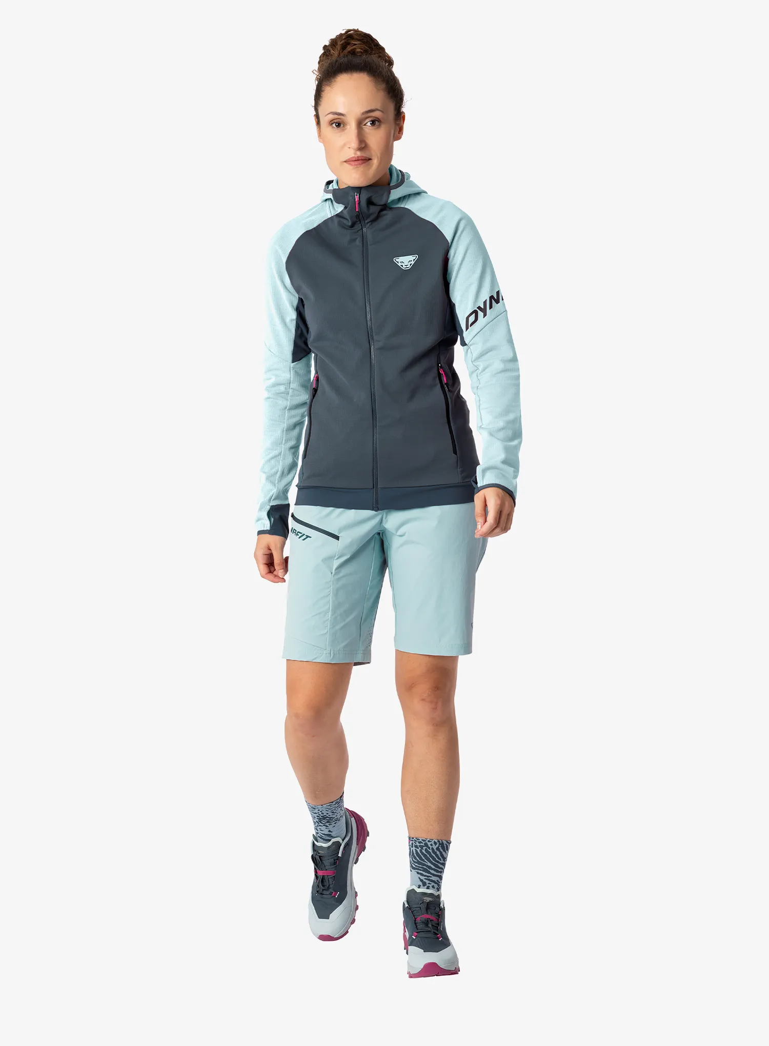 Fleecepullover Damen Dynafit Transalper Ptc Hooded JKT - cloud blue
