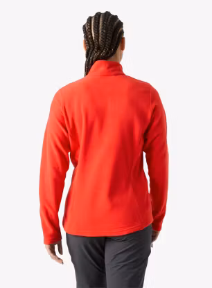 Fleecepullover Damen Helly Hansen Daybreaker 1/2 Zip Fleece - alert red