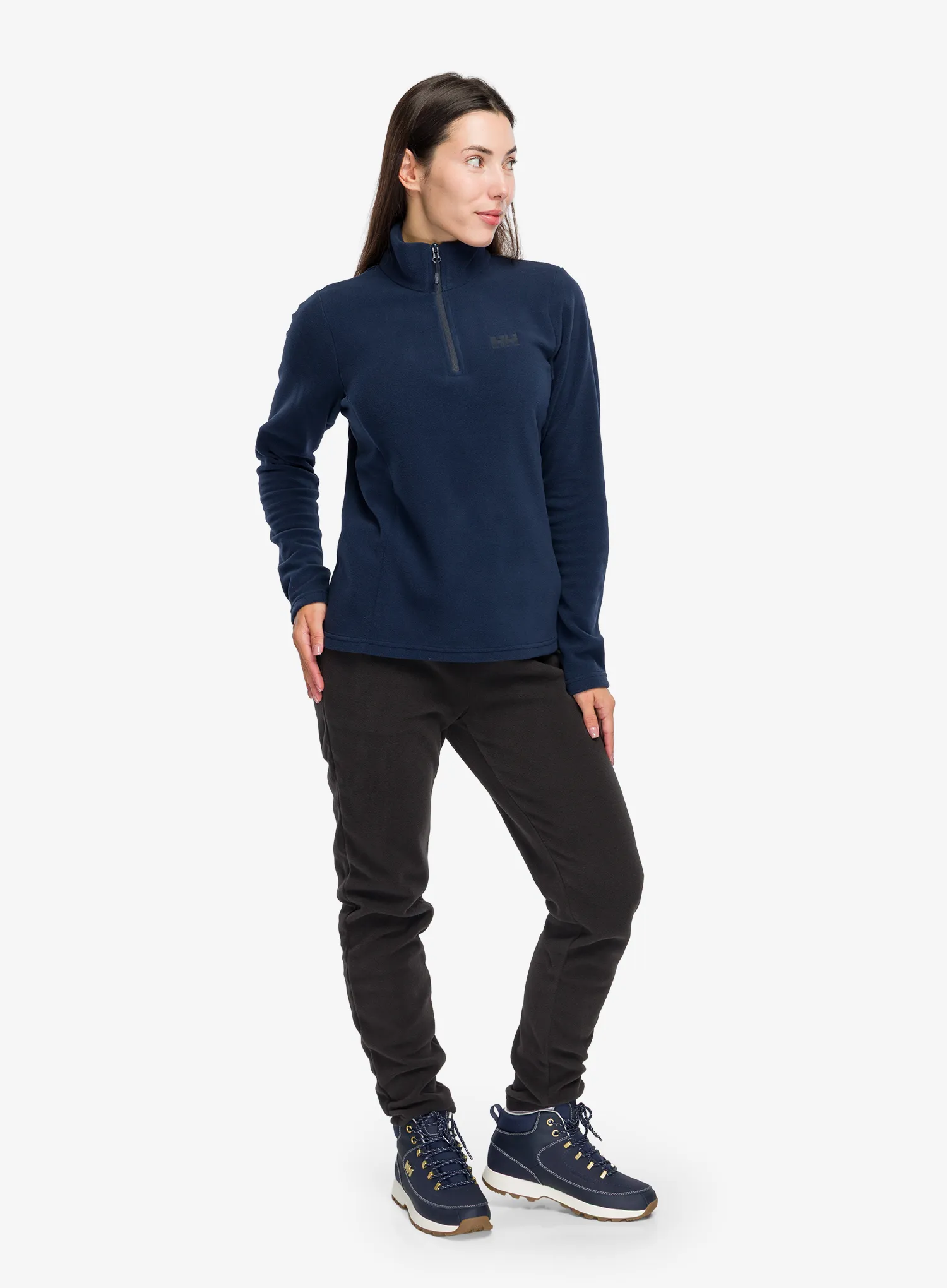 Fleecepullover Damen Helly Hansen Daybreaker 1/2 Zip Fleece - navy