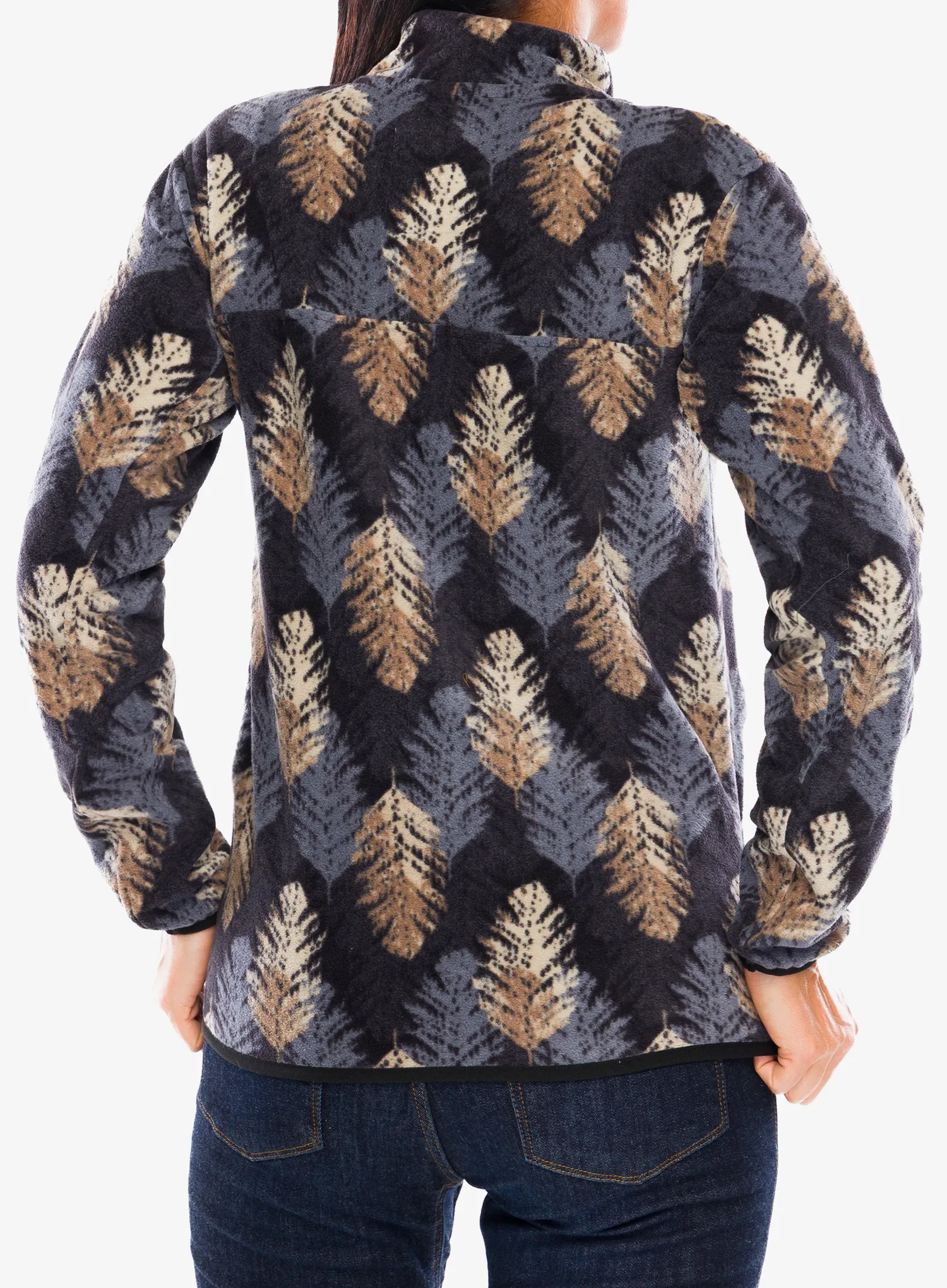 Fleecepullover Damen Kavu Cavanaugh - leaf layout