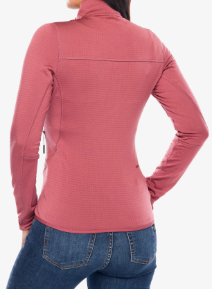 Fleecepullover Damen Oakley Canopy Full Zip Sweatshirt - rosewood