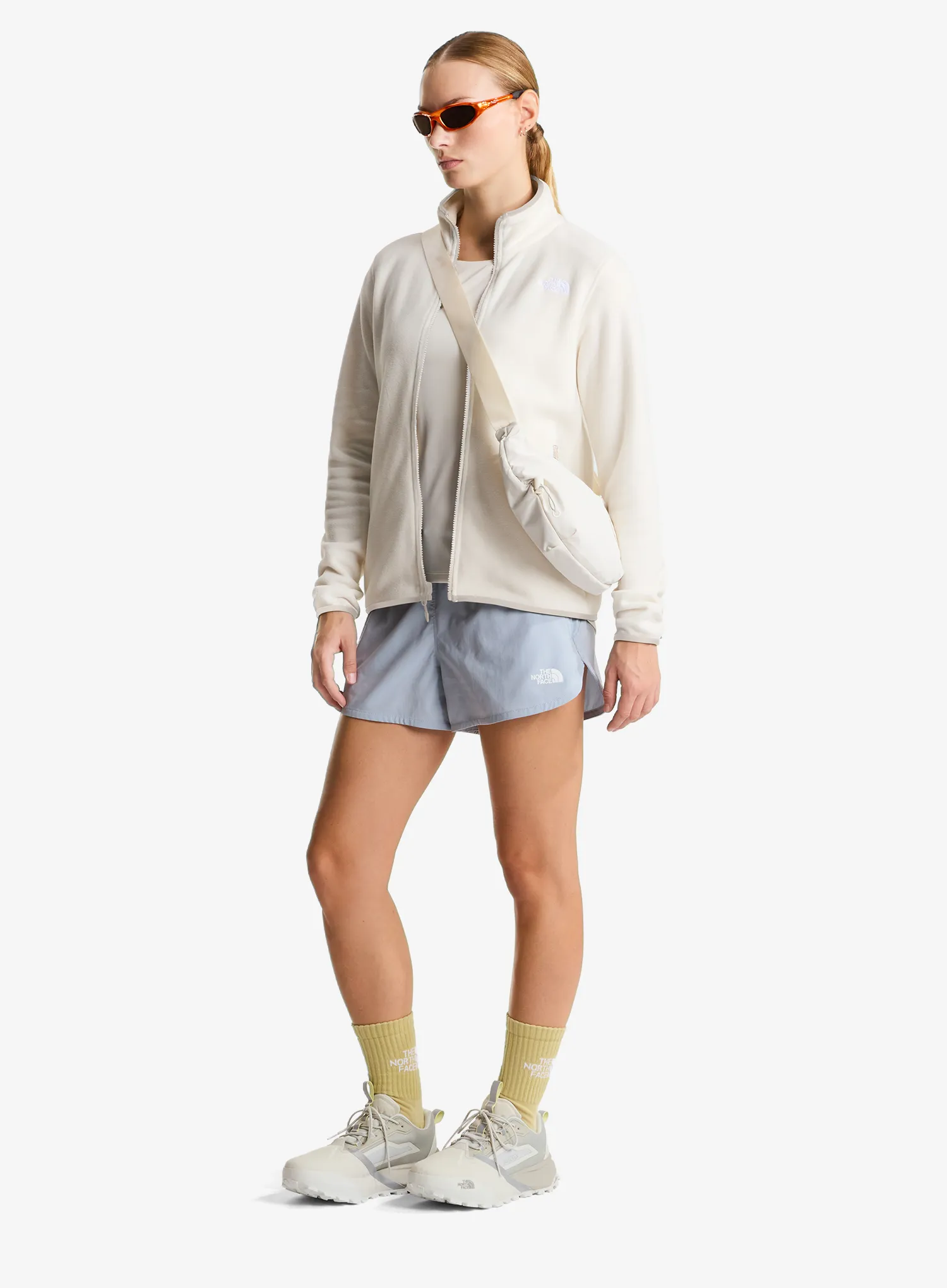Fleecepullover Damen The North Face Glacier Fleece Jacket - white dune