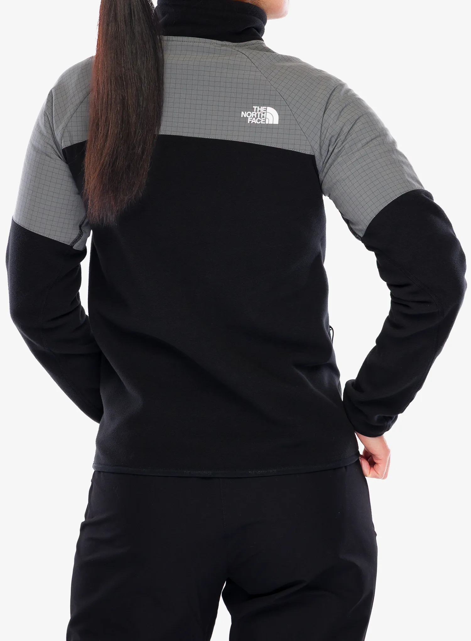 Fleecepullover Damen The North Face Glacier Heavyweight 1/2 Zip Jacket - tnf black/smoked pearl