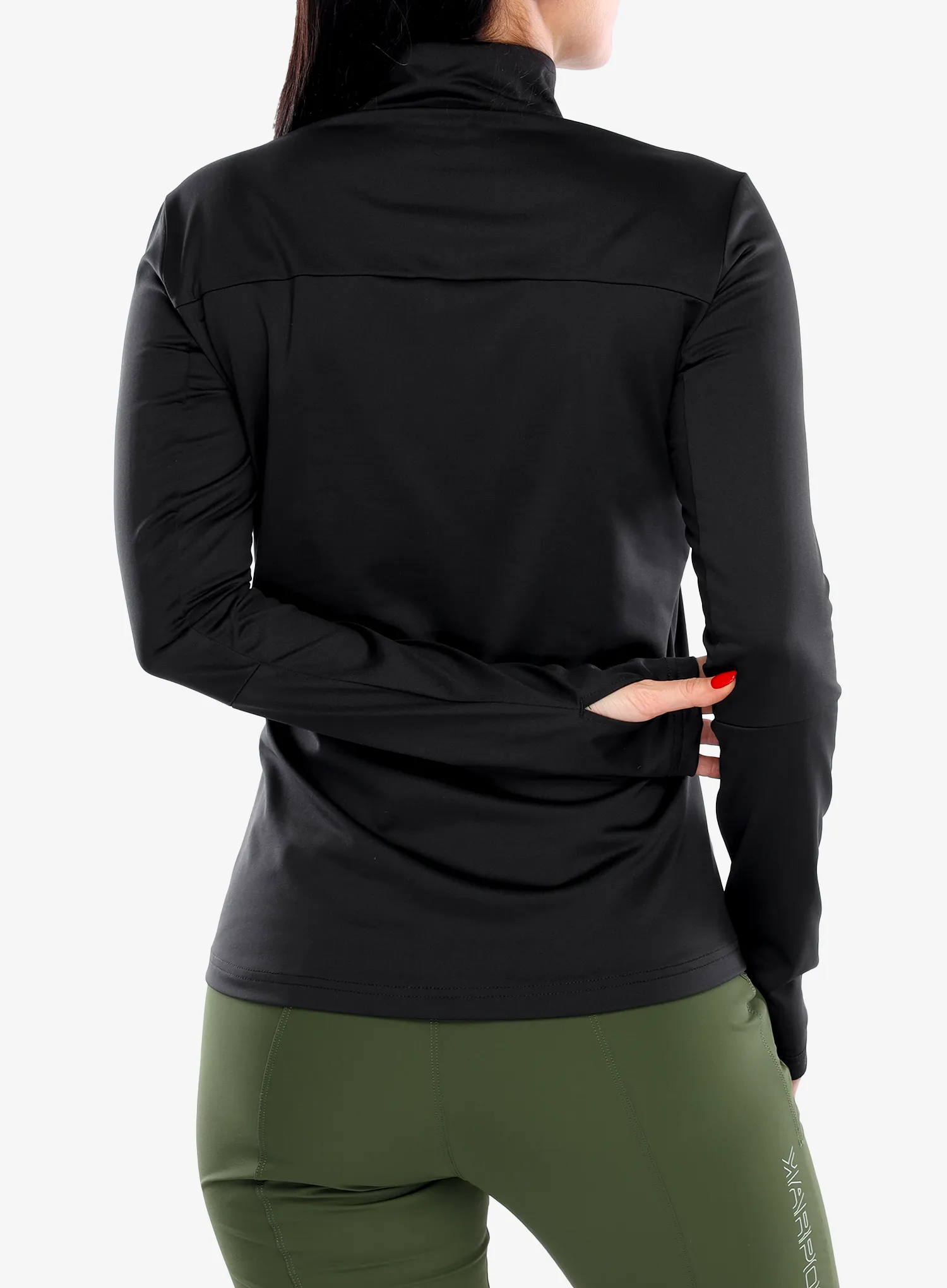 Fleecepullover Damen Vaude Livigno Halfzip II - black uni