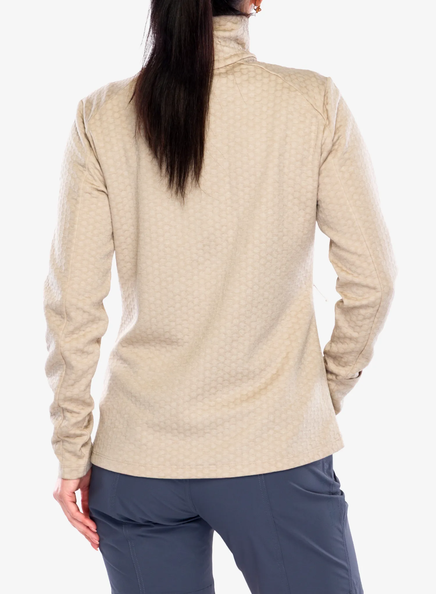 Fleecepullover Damen Vaude Skomer Hiking SC Jacket - linen