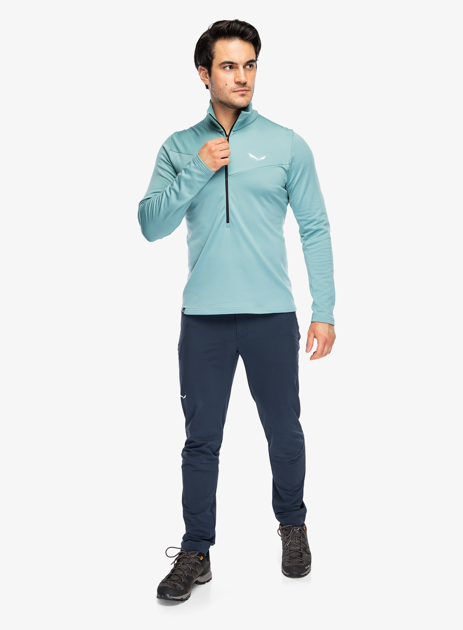 Fleecepullover Salewa Puez Cammino PL HZ Jacket - willow