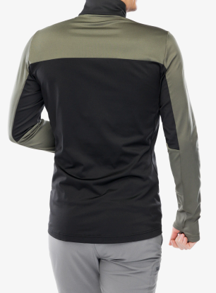 Fleecepullover Vaude Livigno Halfzip II - black/khaki