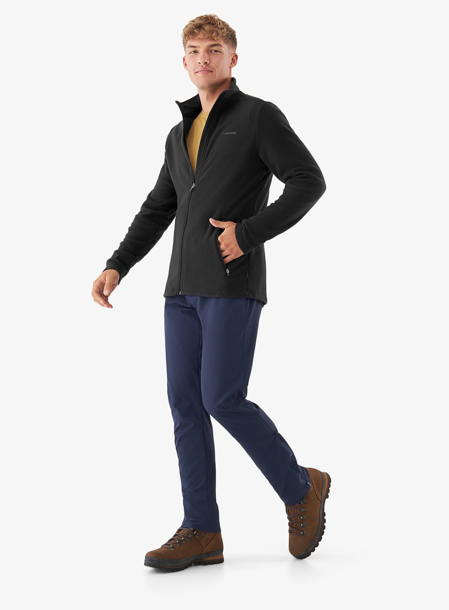 Fleecepullover Viking Midlayer Fleece Tesero Polartec - black