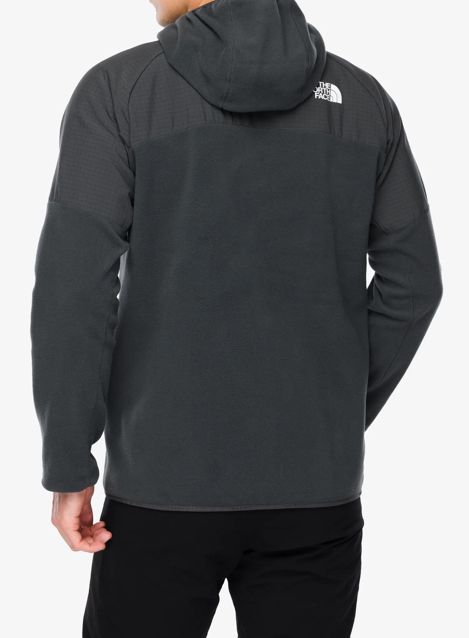 Fleece Hoodie The North Face Glacier Heavyweight Full Zip HD - asphalt grey/tnf black