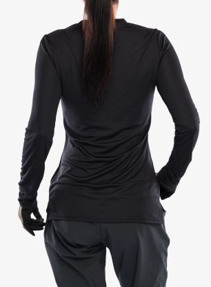 Radtrikot Damen Langarm Fox Ranger LS Jersey Fox Head - black/black