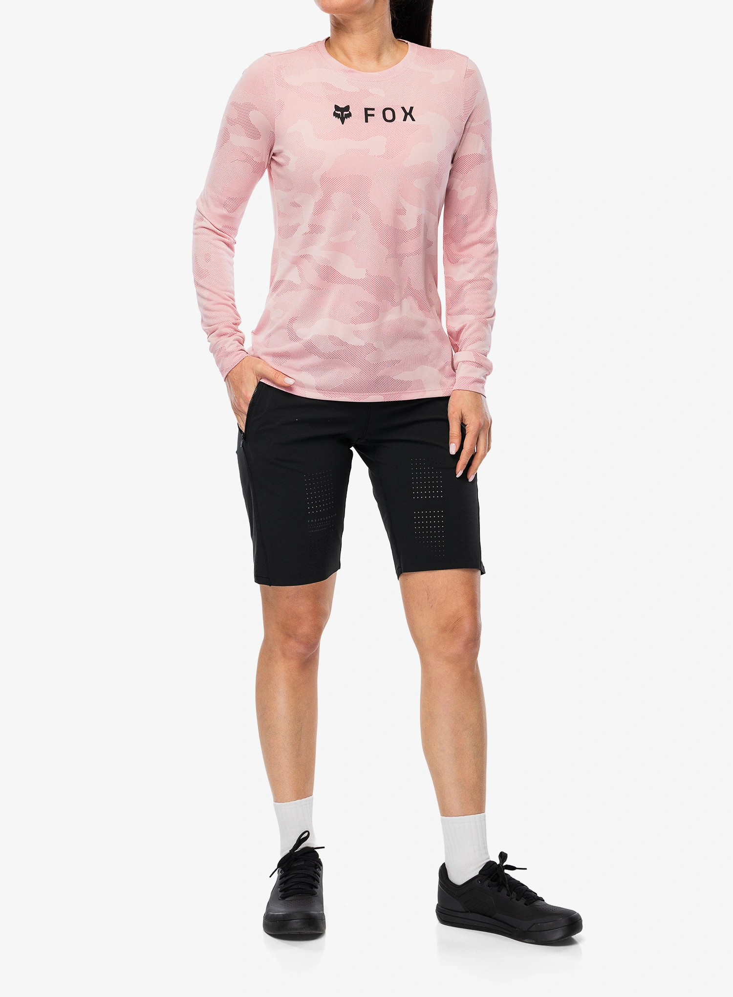 Radtrikot Damen Langarm Fox Ranger Tru Dri LS Jersey - berry