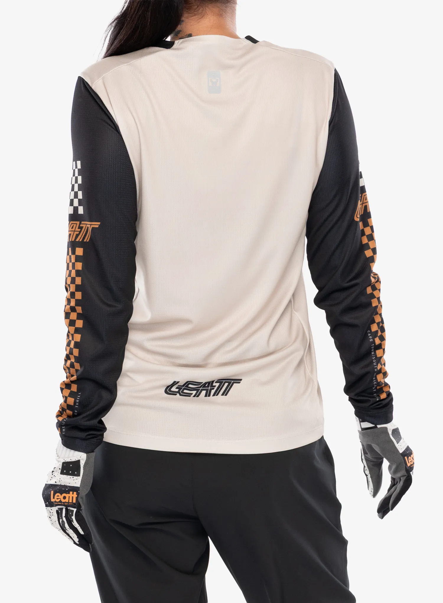 Radtrikot Damen Langarm Leatt Jersey MTB Enduro 4.0 - cream