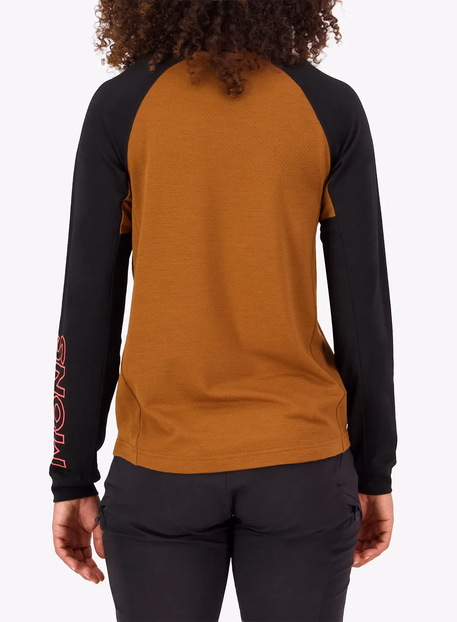 Radtrikot Damen Langarm Mons Royale Tarn Merino Long Sleeve - caramel/black