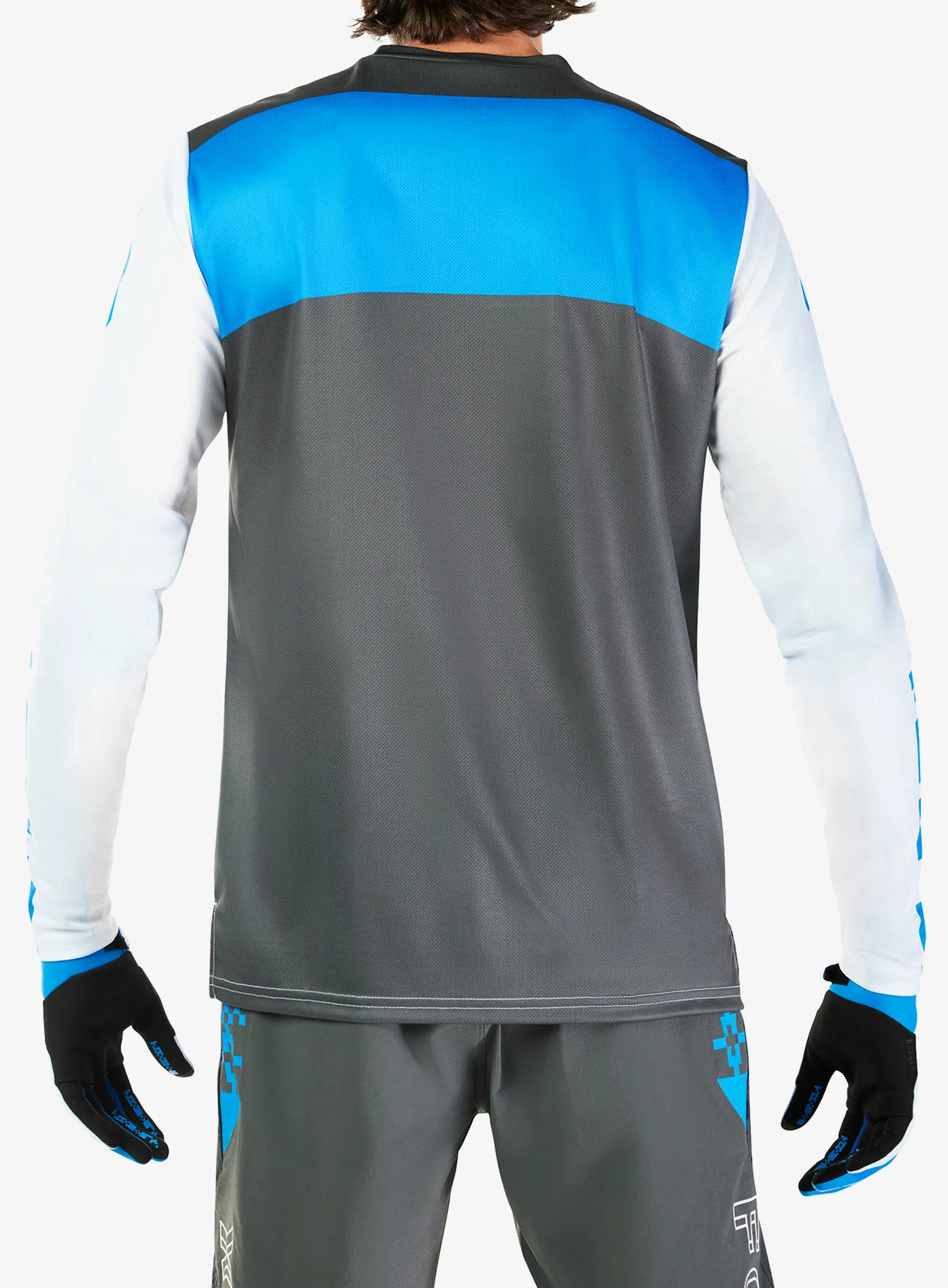 Radtrikot Langarm Fox Ranger Digi Image Long Sleeve Jersey - white