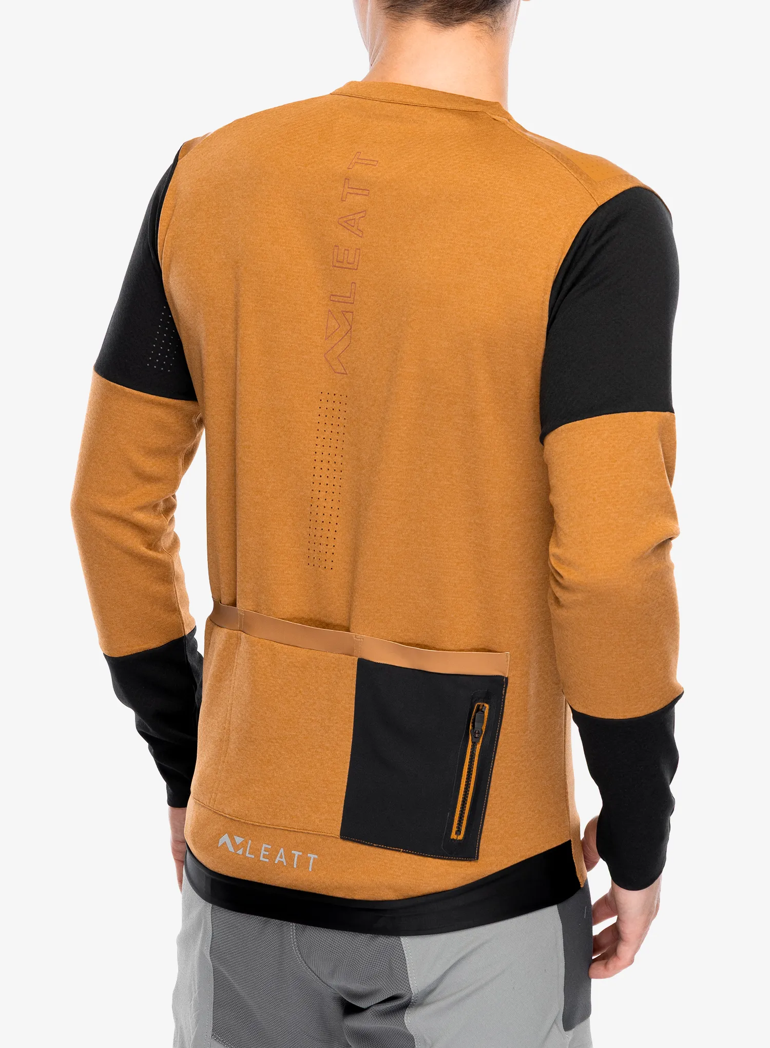 Radtrikot Langarm Leatt Jersey MTB Trail 4.0 - peanut