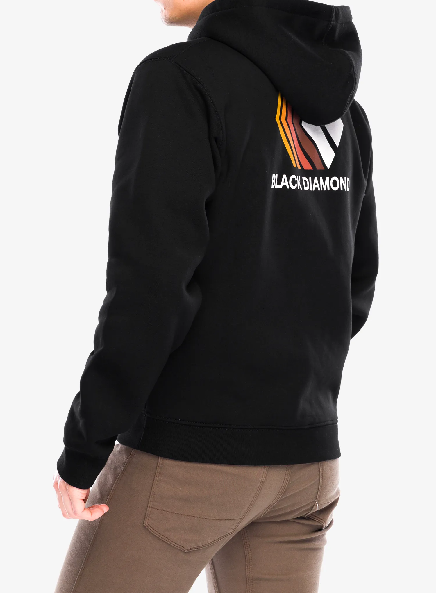 Pullover mit Reißverschluss Black Diamond Faded Full Zip Hoody - black