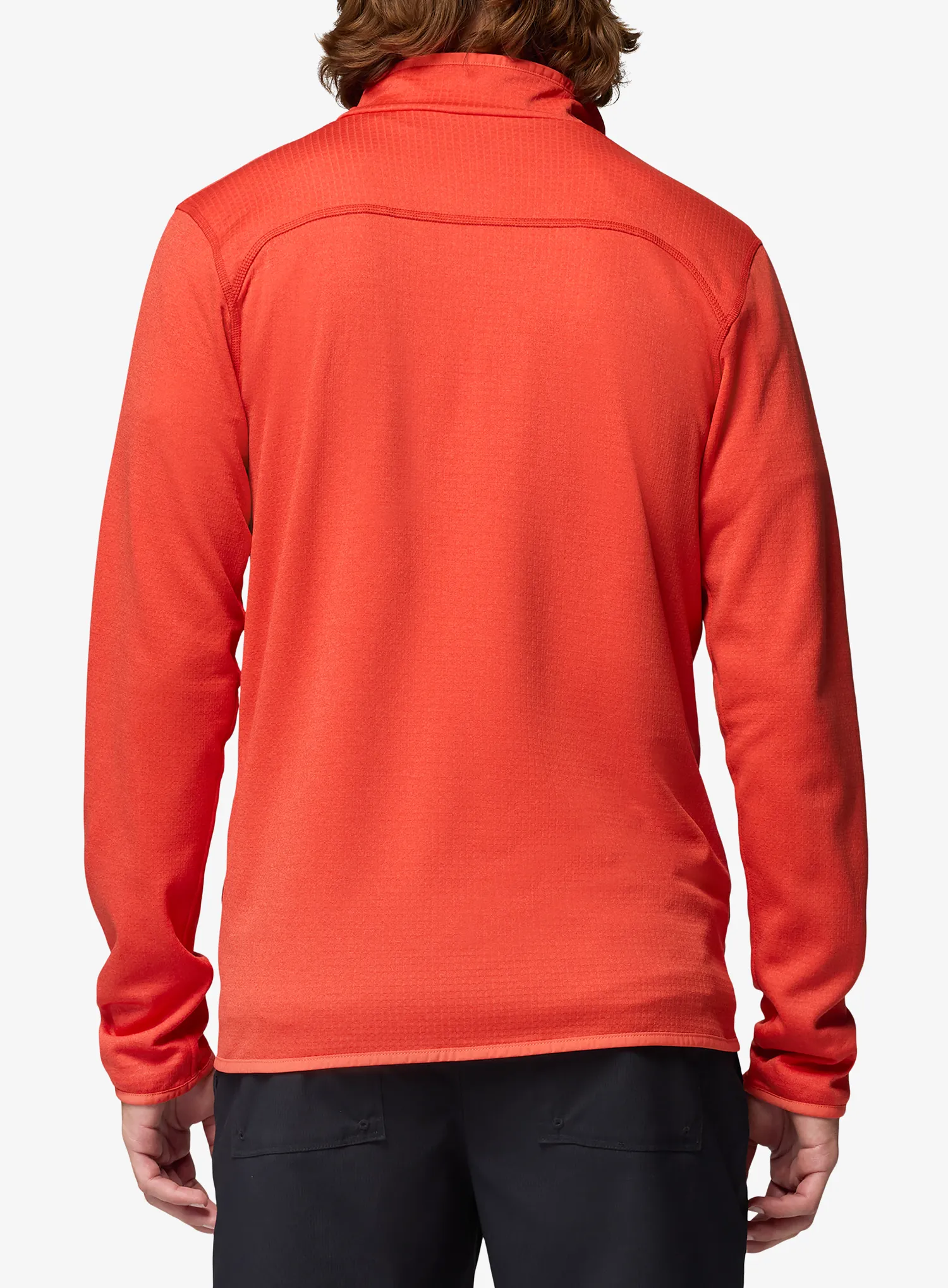 Pullover mit Reißverschluss Columbia Essential Hike Grid Fleece Full Zip - super sonic/zing