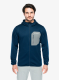 Pullover mit Reißverschluss Columbia Tall Heights Hooded Grid Fleece Full Zip - collegiate navy/city grey