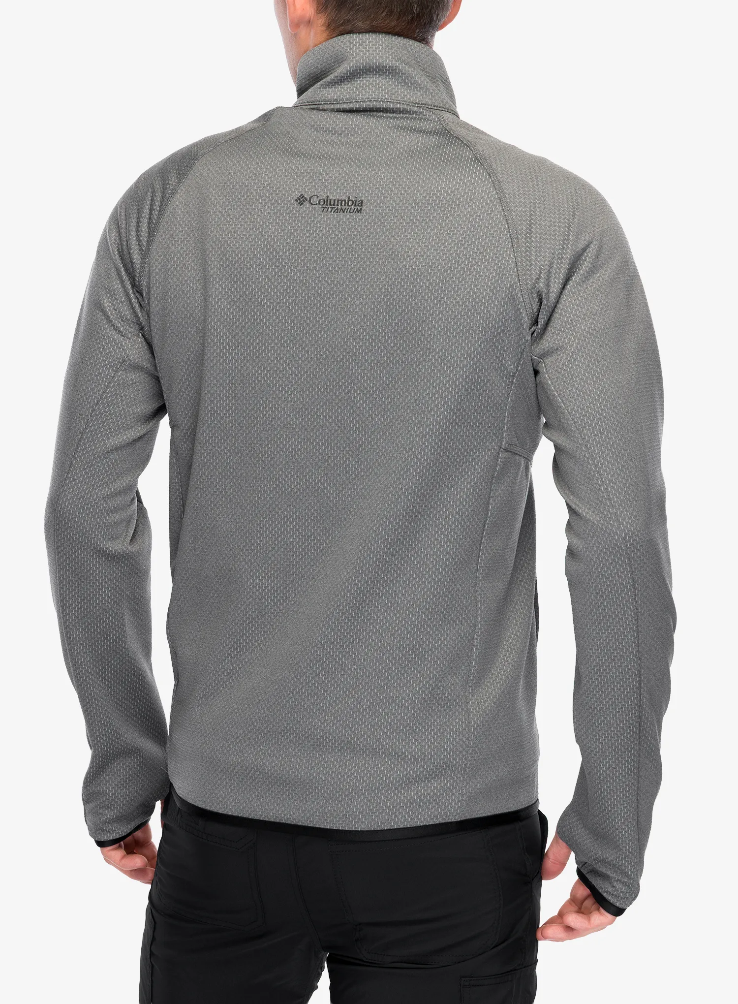 Pullover mit Reißverschluss Columbia Triple Canyon Grid Fleece Full Zip II - city grey