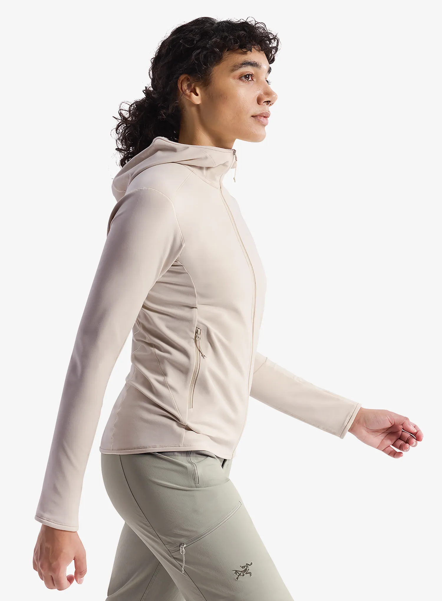 Pullover mit Reißverschluss Damen Arcteryx Kyanite LT Hoody - sea salt