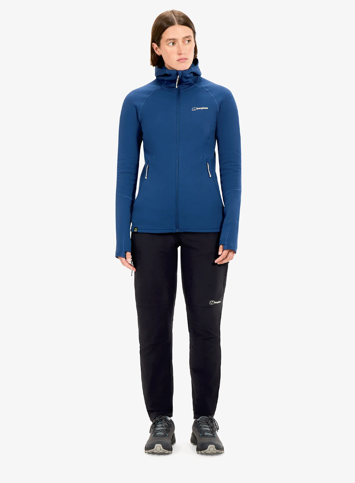 Pullover mit Reißverschluss Damen Berghaus Kinetic Powerstretch Hoody Af - hale navy