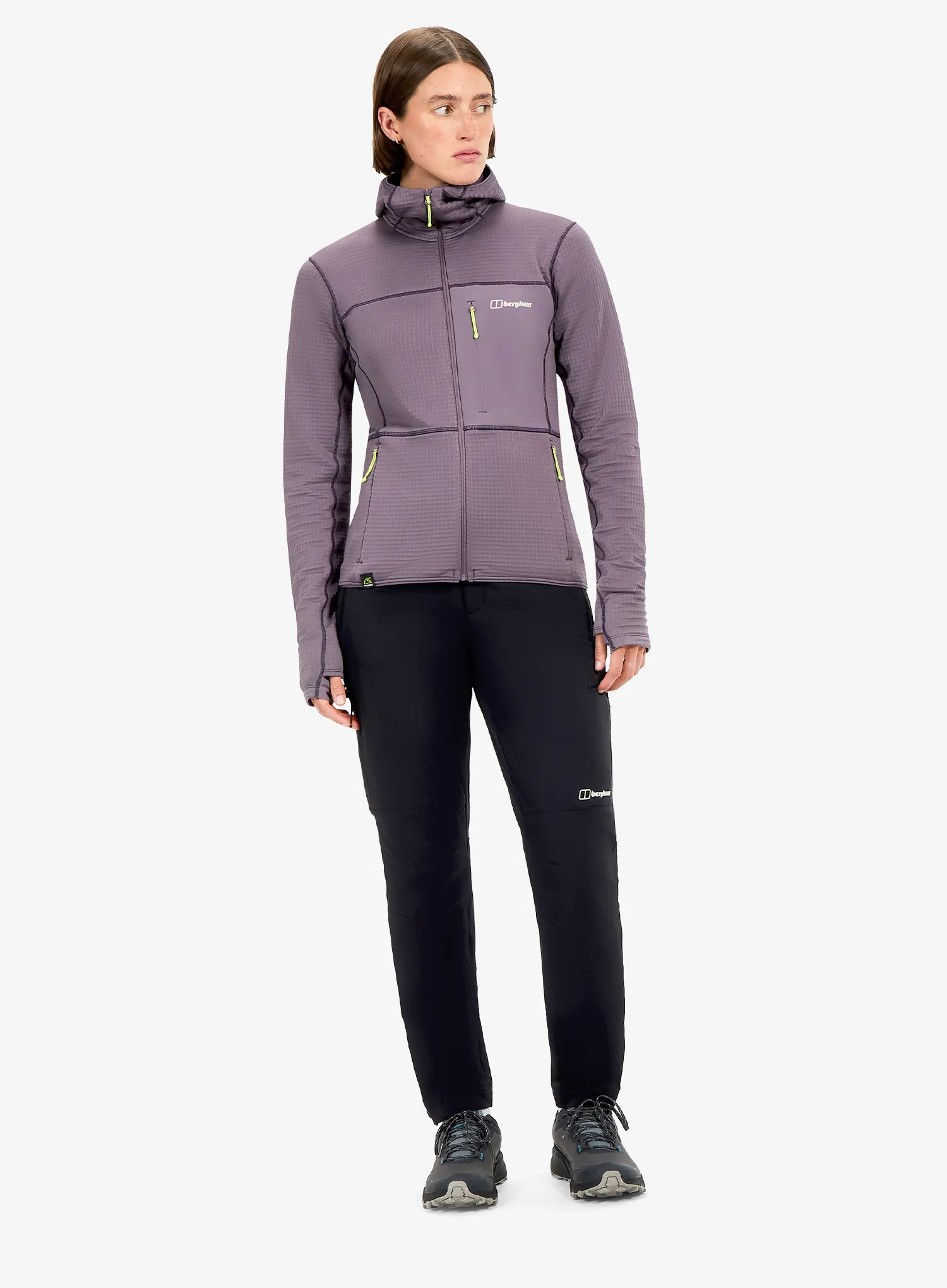 Pullover mit Reißverschluss Damen Berghaus Ridge-Hiker Hoody - purple planet
